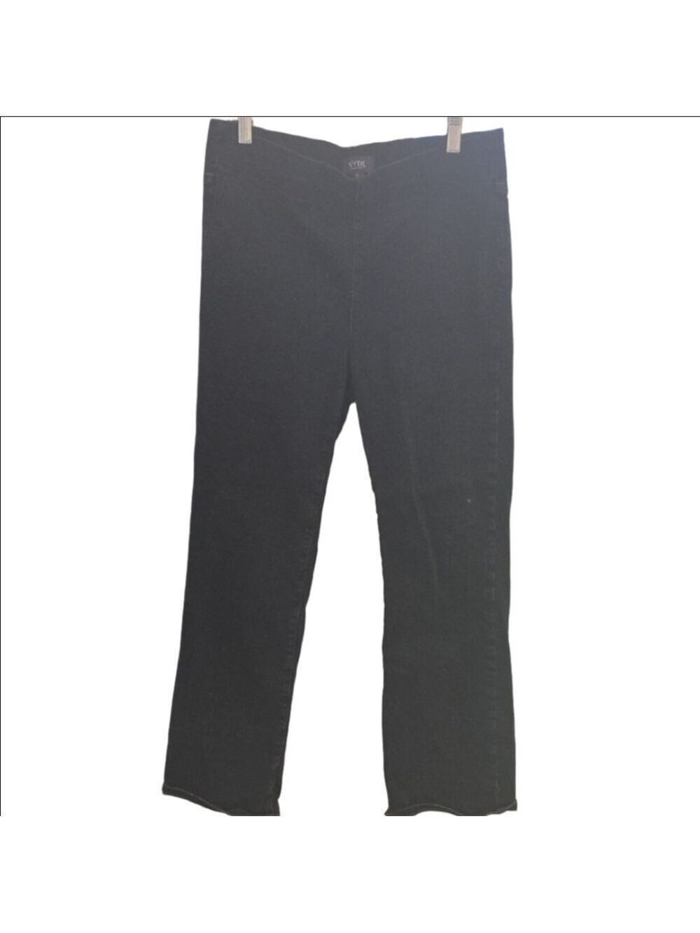 NYDJ Charcoal Jeans 12PL Pull Ups Flattering, Elastic Waist Stretchy